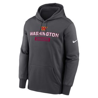 Nike Mens Washington Commanders Toss Sweep Mens Nike Therma NFL Pullover Hoodie in Grey | NKAQ06F9E-WQA