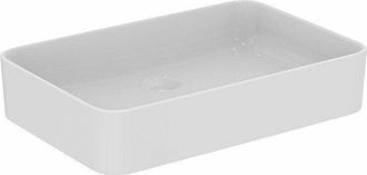 Ideal Lavabo Conca 600x400x110mm Blanco Con Ideal Plus, Sin Orificio Para Grifer&iacute;a, Sin Rebosadero Ideal Standard