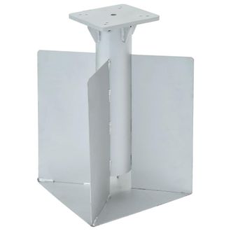 vidaXL Base Para Sombrilla Enterrada Acero Plateado 27,5x27,5x45 Cm Vidaxl