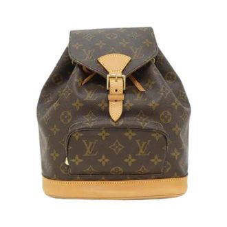 Louis Vuitton Pre-owned Monogram Montsouris Rugzak - Heren - Pre-owned - Bruin - Maat: ONE Size