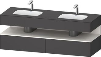 Duravit Qatego Lavabo Encastrado Con Base De Lavabo Consola, - Duravit