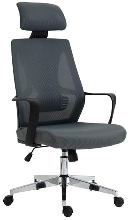 Clp Clp - Silla De Oficina Kanab Con Reposacabezas Gris