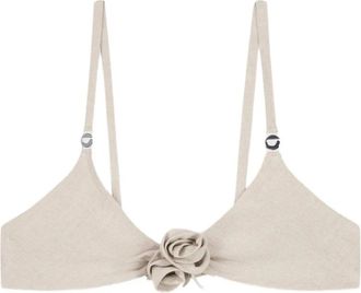 Coperni Copt 118F2060 Bikini - Dames - Bikinis - Beige - M - Tweed - Badmode