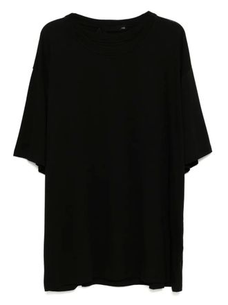 Marina Yee double-collar T-shirt - Black