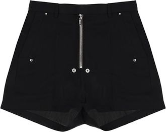 Rick Owens Black Solid Shorts