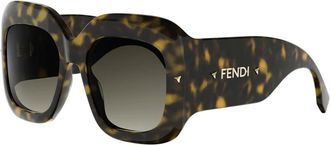 Fendi Screen Zonnebril - Dames - Accessoires - Bruin - Maat: 55 MM