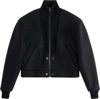Maison Margiela Chaqueta Bomber de Lana Virgen - Jackets - Mujer - Negro - S