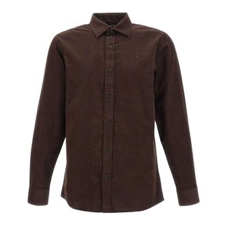 G-Star Overhemden, Heren, Bruin, S, Katoen, Clean Regular Shirt