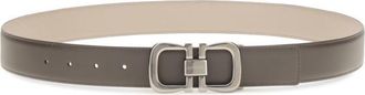 Ferragamo Taupe Solid Reversible Belt