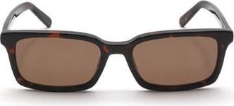 Maison Margiela 54mm Rectangular Sunglasses in Havana at Nordstrom