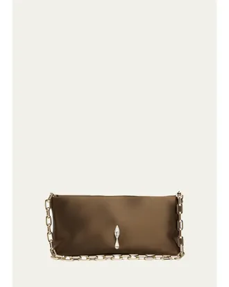 Christian Louboutin Maykimay Satin Top-Handle Bag