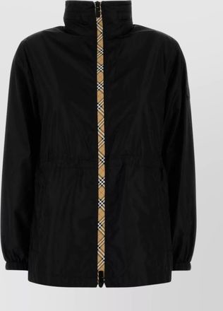 Burberry nylon parka with elastic cuffs and high collar