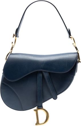Dior 2018 Saddle schoudertas van soepel kalfsleer - Blauw