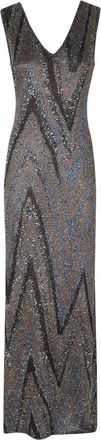 Missoni Lam&eacute; Jurk - Dames - Avondkleed - Veelkleurig - S - Kleedjes