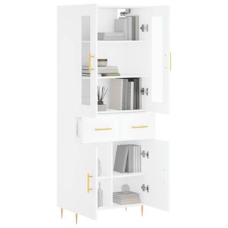 Berkfield Home Highboard White 69.5x34x180 cm Engineered Wood