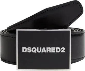 Dsquared2 Heren, Accessoires, Zwart, Maat: ONE Size Leer