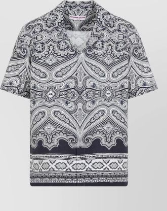 Orlebar Brown linen carnival shirt paisley short sleeves