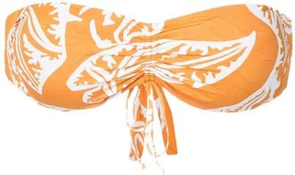 Clube Bossa Percy graphic-print bikini top - women - Polyamide/Elastane - G - Orange