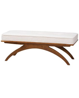 Baxton Studio Orella Japandi Boucle Bench