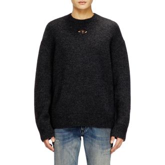 Diesel K-Areeso Wool Blend Sweater in Dark Grey Melange at Nordstrom, Size X-Large