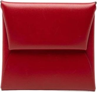 Herm&egrave;s Pre-owned Portemonnee - Dames - Vintage Accessoires - Rood - ONE Size - Leer - Vintage