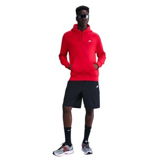 Nike Heren Club Fleece Pullover Hoodie (Uni Rood)