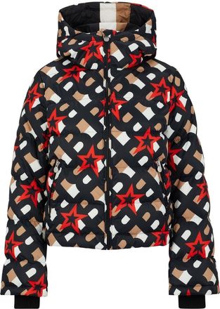 HUGO BOSS Womens Solid Patterned Zipped Pocket Ski Jacket in.Black - Size 12 UK