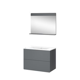 Vicco Conjunto De Muebles De Ba&ntilde;o Izan, Gris, 3 Partes