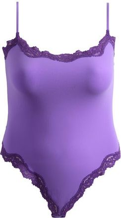 SKIMS Fits Everybody Corded Lace Cami Bodysuit in Ultra Violet Multi at Nordstrom, Size X-Large