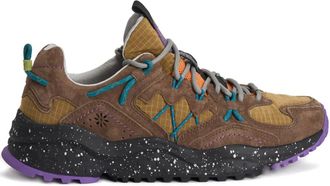 Flower Mountain Yamabushi sneakers met vlakken - Bruin