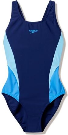 Speedo Colourblock Splice Muscleback Swimsuit Badeanzug f&uuml;r Damen | blau
