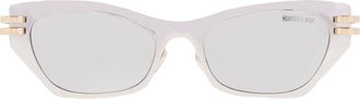 Dior CDIOR B3U F0A4 Smoke Mirror Cat Eye Ladies Sunglasses CD40143U 16C 53