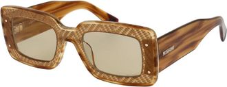 Missoni Stijlvolle Zonnebril voor Zonnige Dagen - Dames - Zonnebrillen - Beige - 50 MM - Accessoires