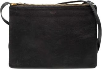 Celine Pre-owned Cross Body Bags, female, Black, Size: ONE SIZE Pre-owned Leather Crossbody Bag