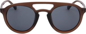 Linda Farrow DRIES VAN NOTEN DVN53 C3 Mens Sunglasses Brown Size 47