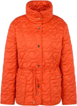 Marc Cain Lichtgewicht Gewatteerde Jas - Dames - Winterjassen - Oranje - XS - Leer - Jassen