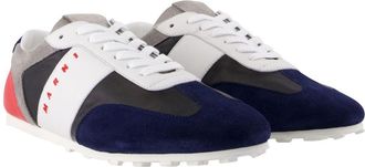 Marni Mens Colorblock Lambskin Sneaker Multicolor