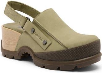 Sorel ROAMN RBR Clog in Dusty Twill/Gum at Nordstrom, Size 10.5