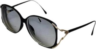 Dior Pre-owned Plastic Zonnebril - Dames - Vintage Accessoires - Zwart - ONE Size - Vintage