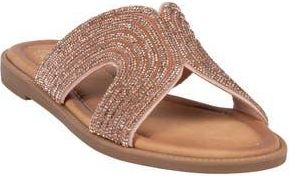Good Choice Shoes Carline Embellished Sandal in Rose Gold at Nordstrom Rack, Size 9.5