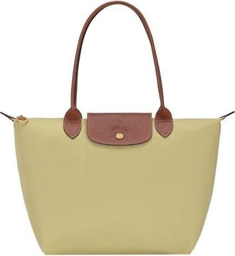 Longchamp Medium Le Pliage Nylon Shoulder Tote in Pistachio at Nordstrom