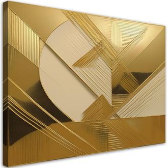 Artgeist Quadro Su Tela, Astrazione Oro Glamour - 120x80