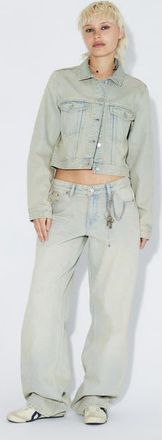 Dr. Denim Becky Jacket in Stream Light Sand at Nordstrom, Size X-Small