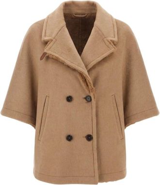 Max Mara Dames, Jassen, Beige, Maat: S