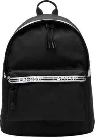 Lacoste Canvas Rugzak - Dames - Rugzakken - Zwart - ONE Size - Polyester - Tassen