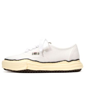 Miharayasuhiro BAKER Vintage-Like OG Sole Canvas Low-top Sneaker White A09FW735-WHT