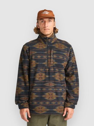 Billabong Boundary Mock Fleece Pullover schwarz