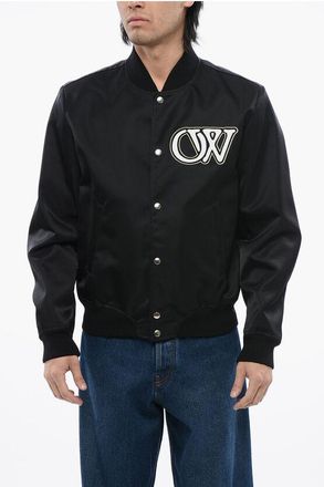 Off-white Embroidered VARSITY Nylon Bomber size Xxl