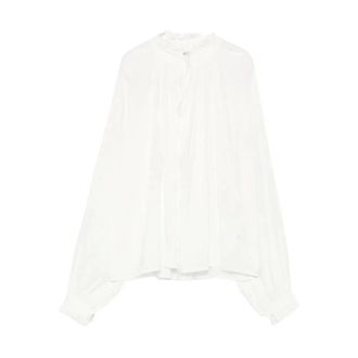 Pantaloni Torino Blouses, female, White, Size: S Claudia Blouse