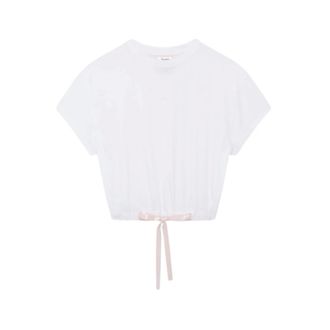 Repetto T-Shirts, female, White, Size: L Cropped T-Shirt
